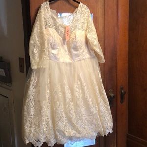 Chi Chi London Champagne Wedding Dress ModCloth